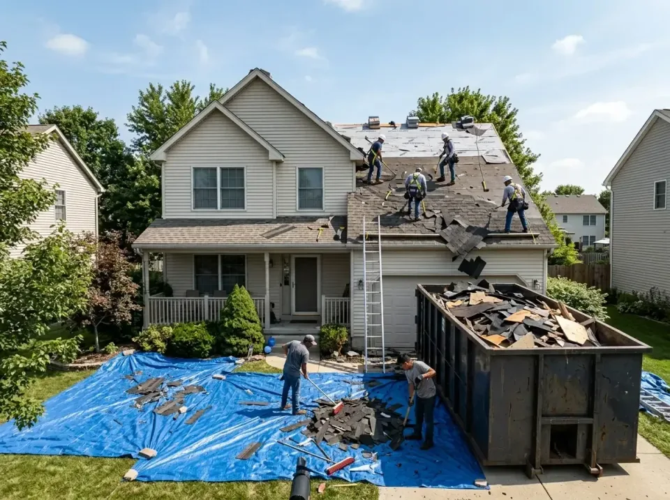 roof-replacement-debris-remova-004 — frequently asked questions, Cheapest Dumpster Rentals in Gages Lake, IL